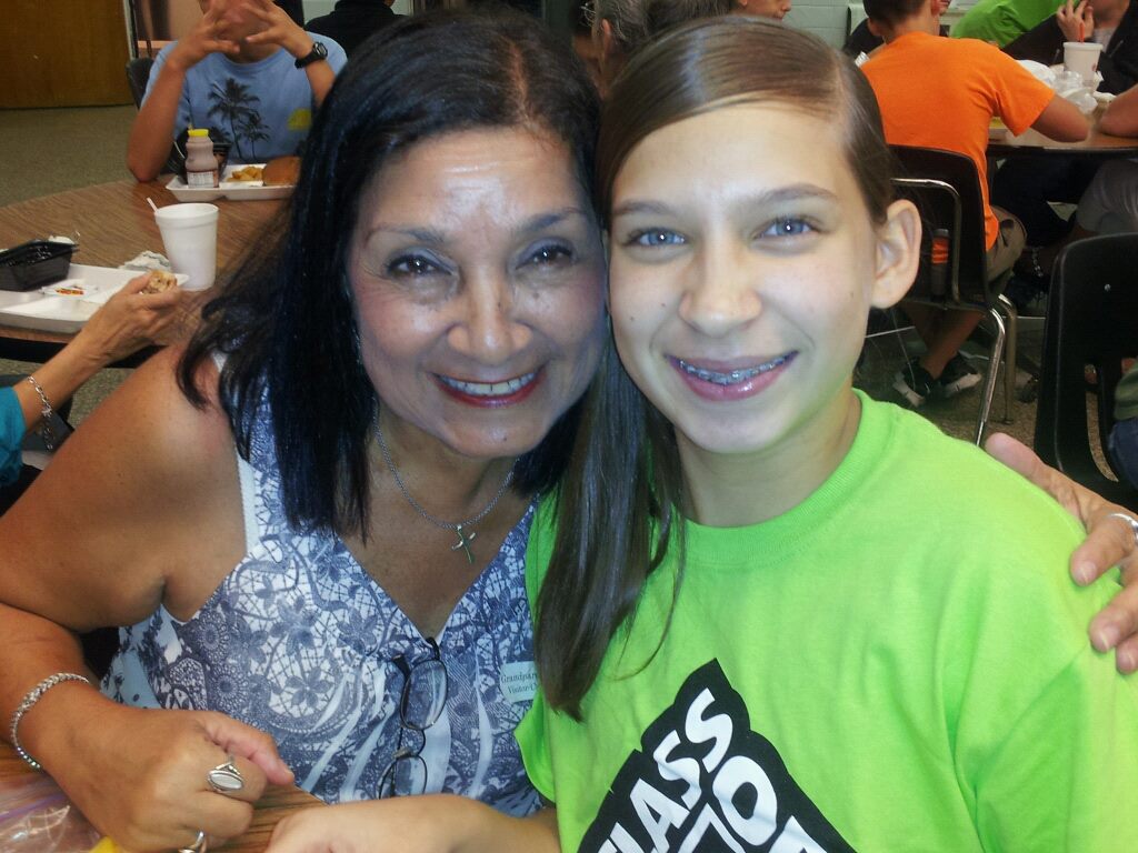 Carla Castro and granddaughter
